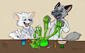 Pent and Samaliel make slime