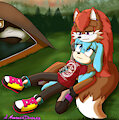 Fully Shaded w/ Extra Character and Background:FirePrincess917