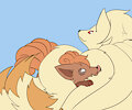 Vulpix ninetales by aquoquoo