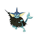 LC Vaporeon OC Character by RileySkullDragon