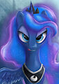 Another Princess Luna portrait by Weirdoge