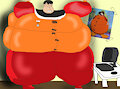Danny Jones' Suit Inflation in his room