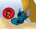 Stitch Ate Lilo (by Mojo1985) by CaptainDaVinci