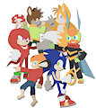 The Gang and Sonic Team