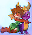 Spyro and Elora by NoDesi