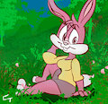 Babs in a Field - Brush Test