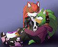 Fully Shaded Commission with Gradient Background: Kanda