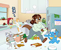 Chaotic Cubs Kitchen by SkunkyGussy