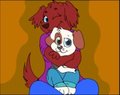 Arineu hugs with barron by Arineu
