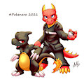 Dia 11 Charmeleon (Comision Dragon Mindedi) by AlfDoggo