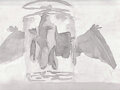 Rodan behind glass