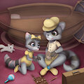Sibling Fun Time by Bunnypaint