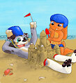 Making sandcastles