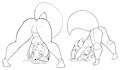 Mom and Daughter Stretches