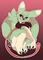 a green renamon