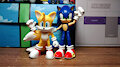 Sonic & Tails (+ Primes) by SomeCat01