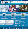 Commissions OPEN!~ by LigerArts