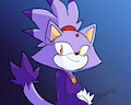 Cute Purple Kitty by SuperHyperSonic2000