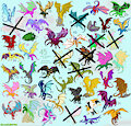 Dragons Batch 1 by LucaSaberFox