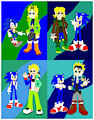 Stephan-X and Sonic (redraws) by GarPhaN