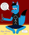 Gift of birthday of wolfie