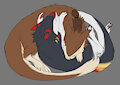 Sleepy cub cuddle by gustav