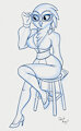 Callisto Inked Sketch