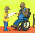 Reading To His Grandfather
