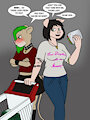 Commission: "Shopping shaenanigans" by BonnieandCo