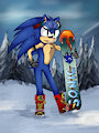 Snowboarding Sonic by BlueBlurBoy