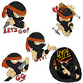 Ninja emotes [commission]