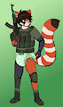Diapered cybord red panda merc