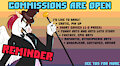 Commissions open! REMINDER