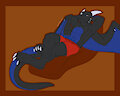 Comfy dragon by Caedin