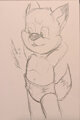Bosky in undies by masterlupus