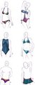 [Adoptables] Swimsuits~ by luckynumbers