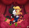 Bonkers & Dot kiss by Sonikken