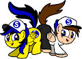 Butt buddies PonySeb 2.0 and Seb the pony
