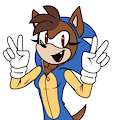 [COMMISSION] Ava in a Sonic Onesie