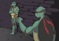 Raphael and Leonardo by Ayvee