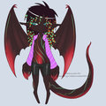 cherry red gargoyle adopt -open- by nibblesonnells
