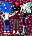 Sonic, Shadow and Silver (In My Art Style)