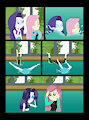 Rarity and Fluttershys Handstand contest by darkbunny666