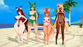 Kitsunes Wearing Bikinis!