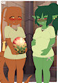 Bowwy and Ukko, New Mothers by Zeromegas