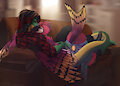 More snuggles....All the snuggles! by IcarusAresane