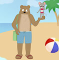 Ernest and Celestine at the Beach (by Takaneru)