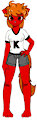Karine the red cat with curly orange hair