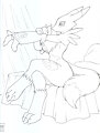 Renamon Lounge by MaxBlackRabbit by BelliMouse