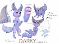 (Commission) Darky Umbreon ref sheet